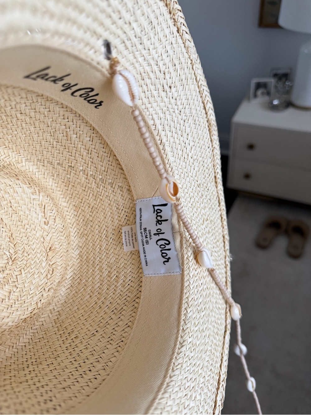 Lack Of Color Seashell Fedora Hat Size Small - Picture 3 of 5